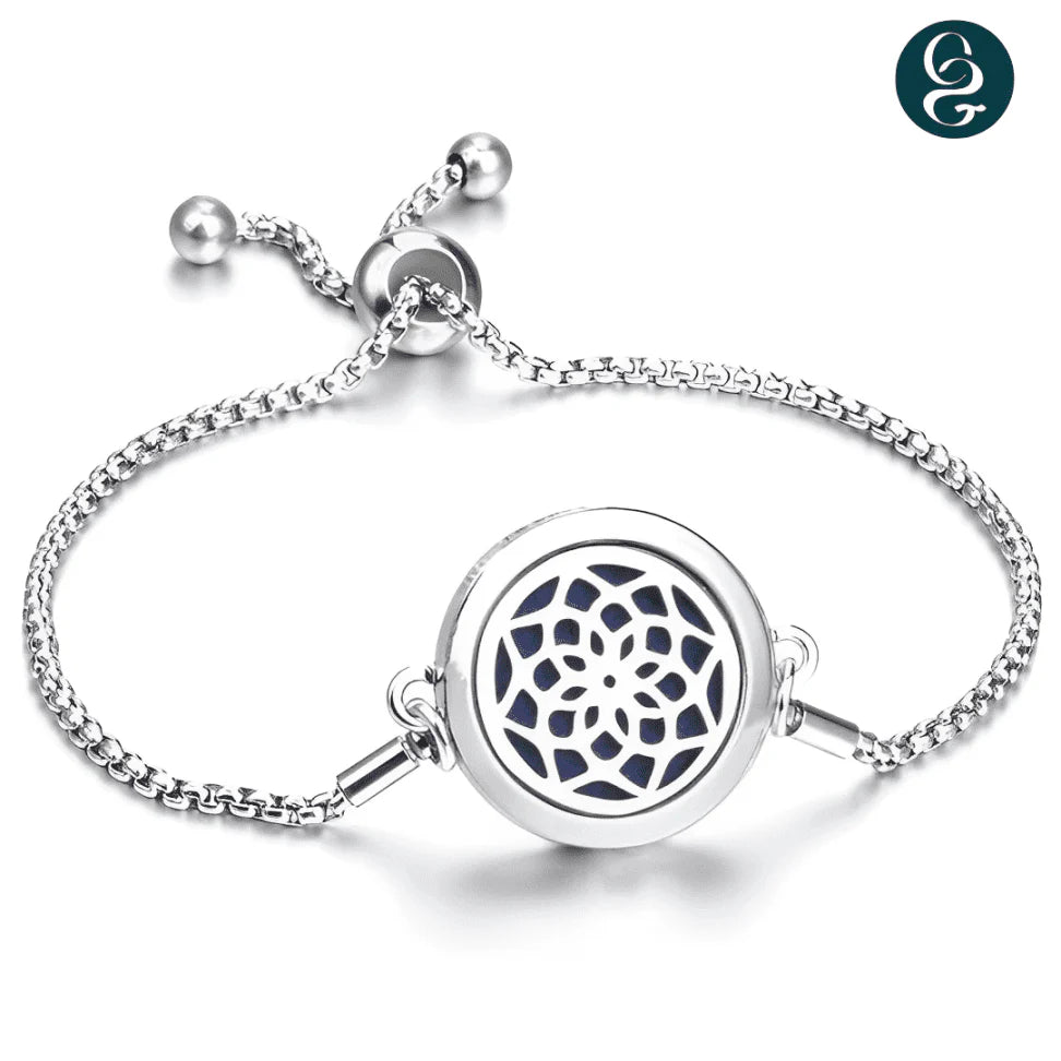 Pulseira difusora em Prata 925 + Refis aromatizadores