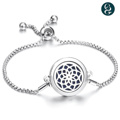 Pulseira difusora em Prata 925 + Refis aromatizadores