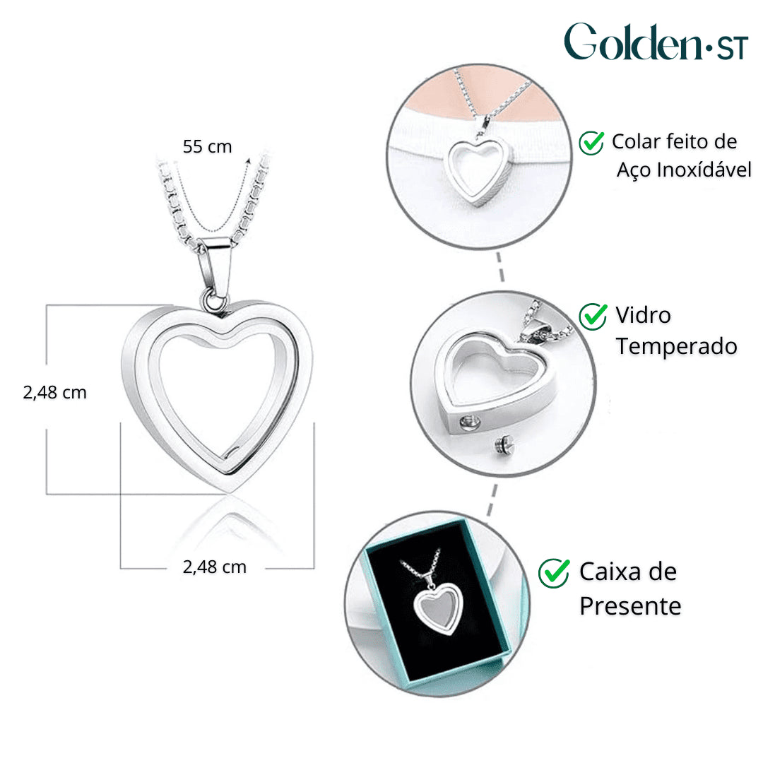 Heart Pendant Memorial Necklace
