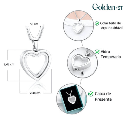 Heart Pendant Memorial Necklace