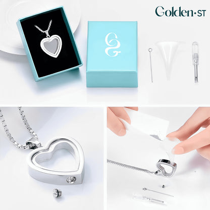 Heart Pendant Memorial Necklace