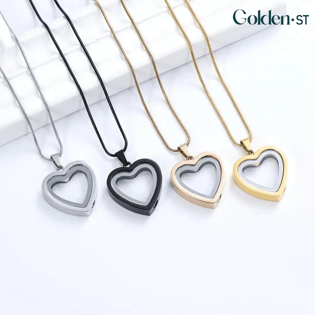 Heart Pendant Memorial Necklace