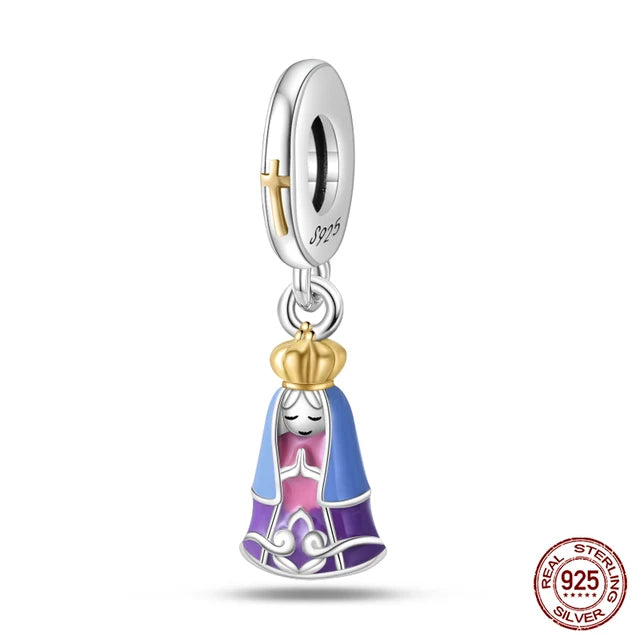 Our Lady of Aparecida Charm - Gold-Plated