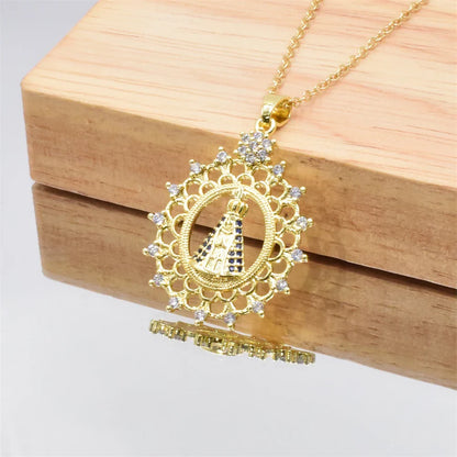 Crystal Necklace - Our Lady of Aparecida | Gold-Plated