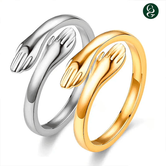 Anel do Abraço Ajustável Compre 1 Leve 2 - Prata ou Dourado