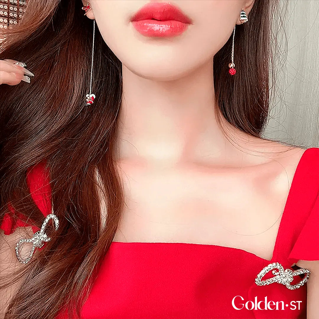 Aurora Christmas Earrings Gold-Plated | CHRISTMAS SALE