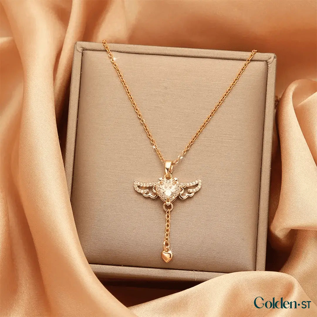 (BUY 1 GET 2) Angel Wing Necklace with Heart