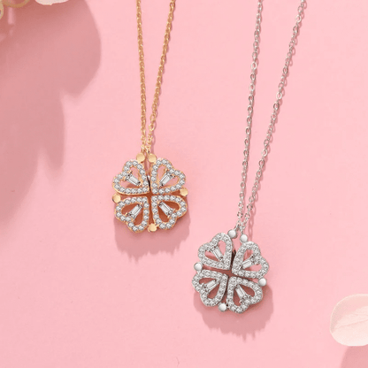 Four-Leaf Clover Necklace + 4 Hearts – LAST UNITS