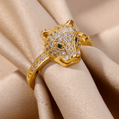Leopard Vantage Ring - Gold-Plated | New Launch