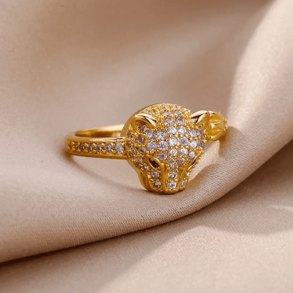 Leopard Vantage Ring - Gold-Plated | New Launch