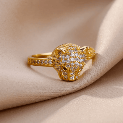 Leopard Vantage Ring - Gold-Plated | New Launch