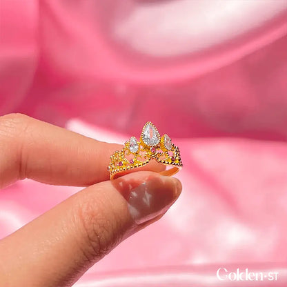 Adjustable Rapunzel Ring + Personalized Sunflower Box