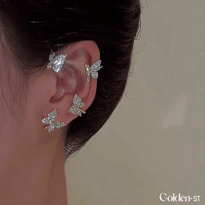 Studded 4 Butterflies Earrings - FREE SHIPPING + 50% OFF