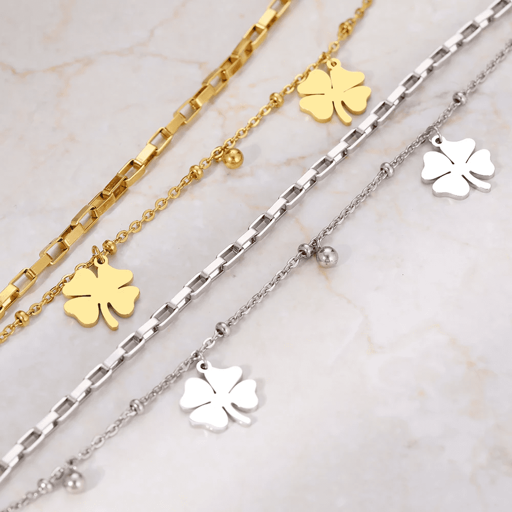 Four-Leaf Clover Bracelet - TikTok Favorite