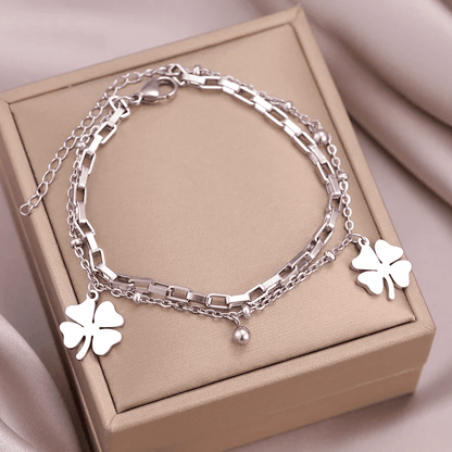 Four-Leaf Clover Bracelet - TikTok Favorite