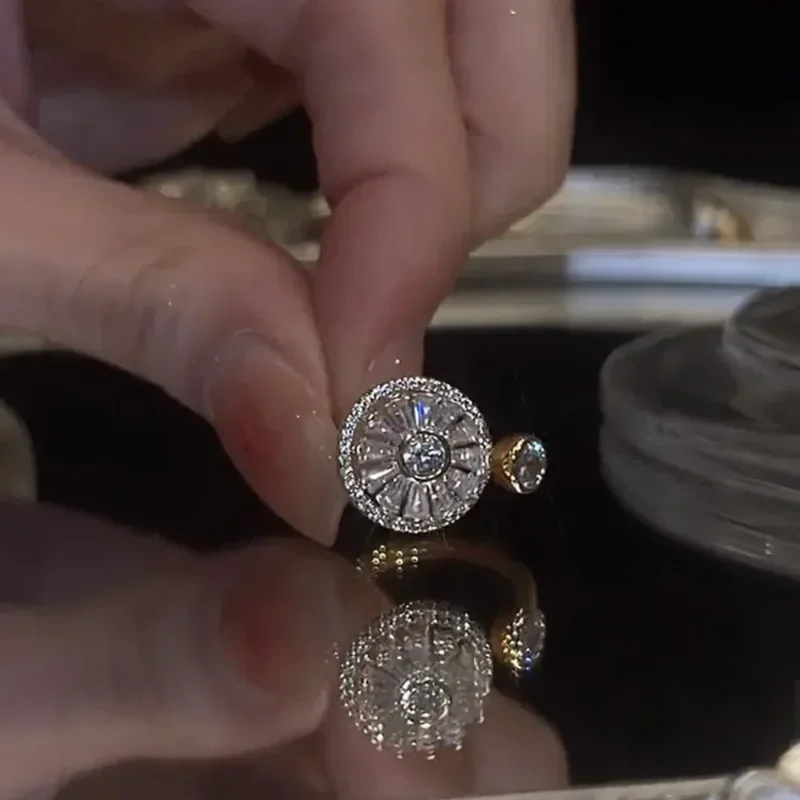 Rotating Sunflower Ring - Helps with Anxiety