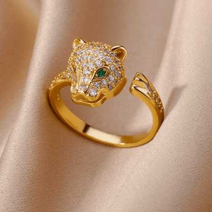 Leopard Vantage Ring - Gold-Plated | New Launch