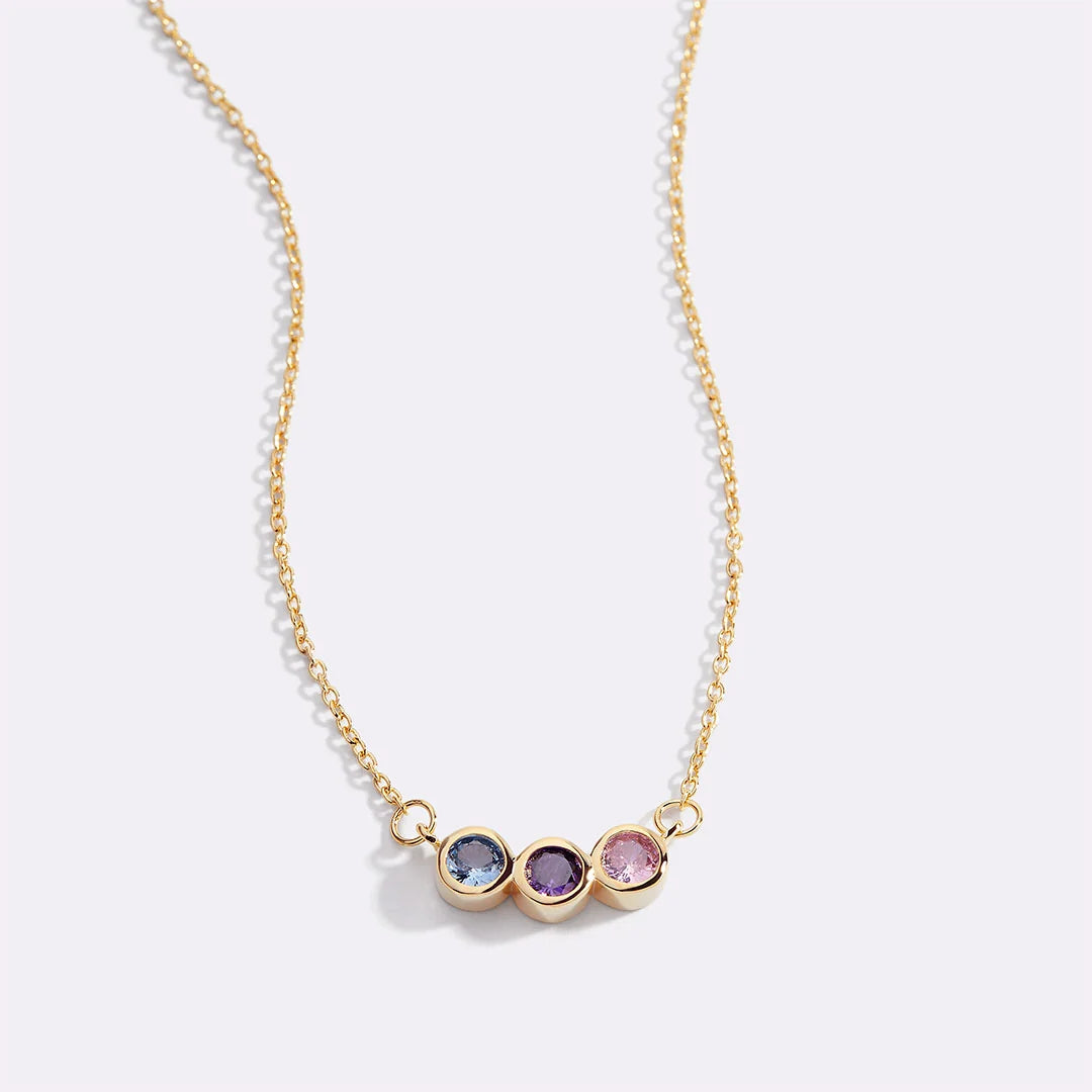 Layered double chain necklace with cross pendant in gold finish