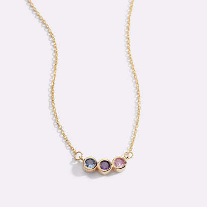 Layered double chain necklace with cross pendant in gold finish