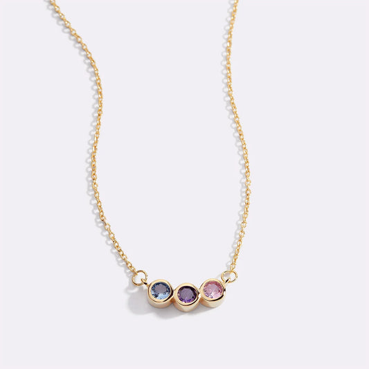 Layered double chain necklace with cross pendant in gold finish