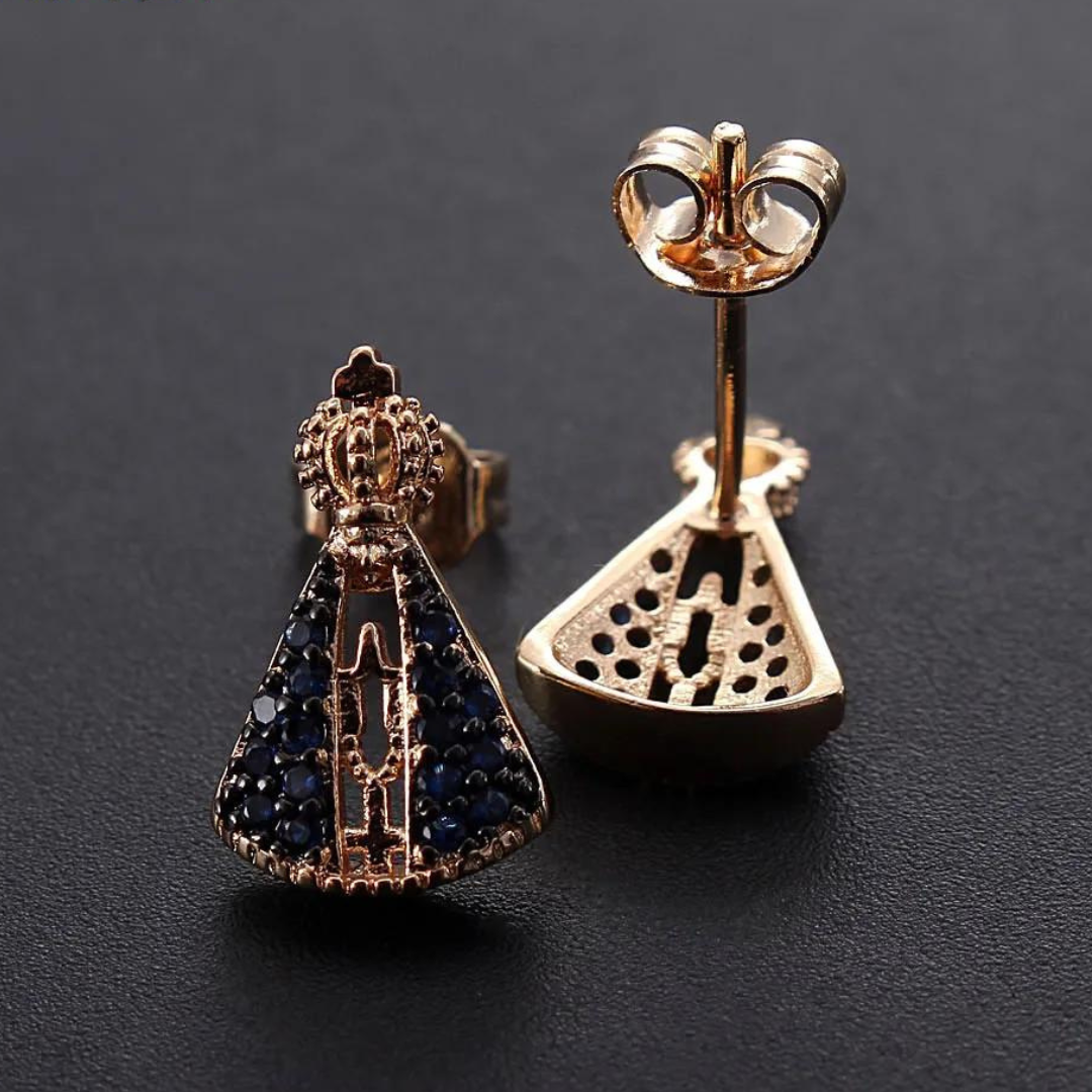 Gold-Plated Our Lady Earrings (LAST UNITS)