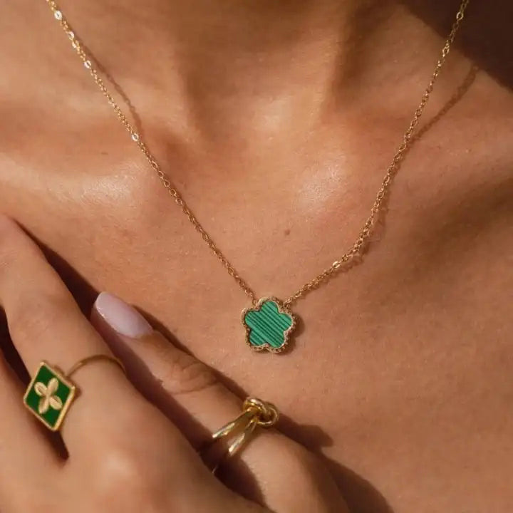 Golden Alhambra Clover Necklace - 18K Gold-Plated
