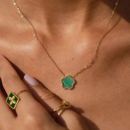 Golden Alhambra Clover Necklace - 18K Gold-Plated