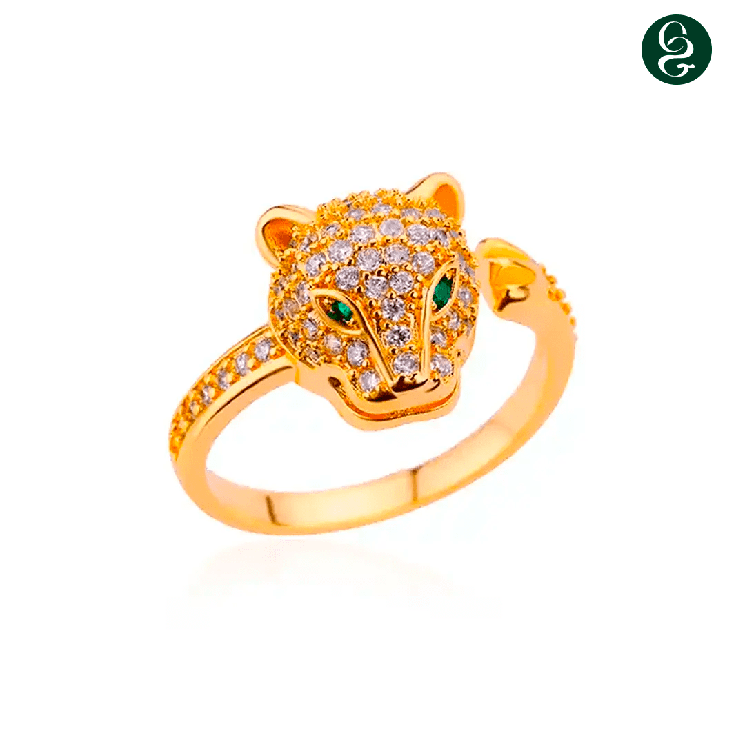 Leopard Vantage Ring - Gold-Plated | New Launch