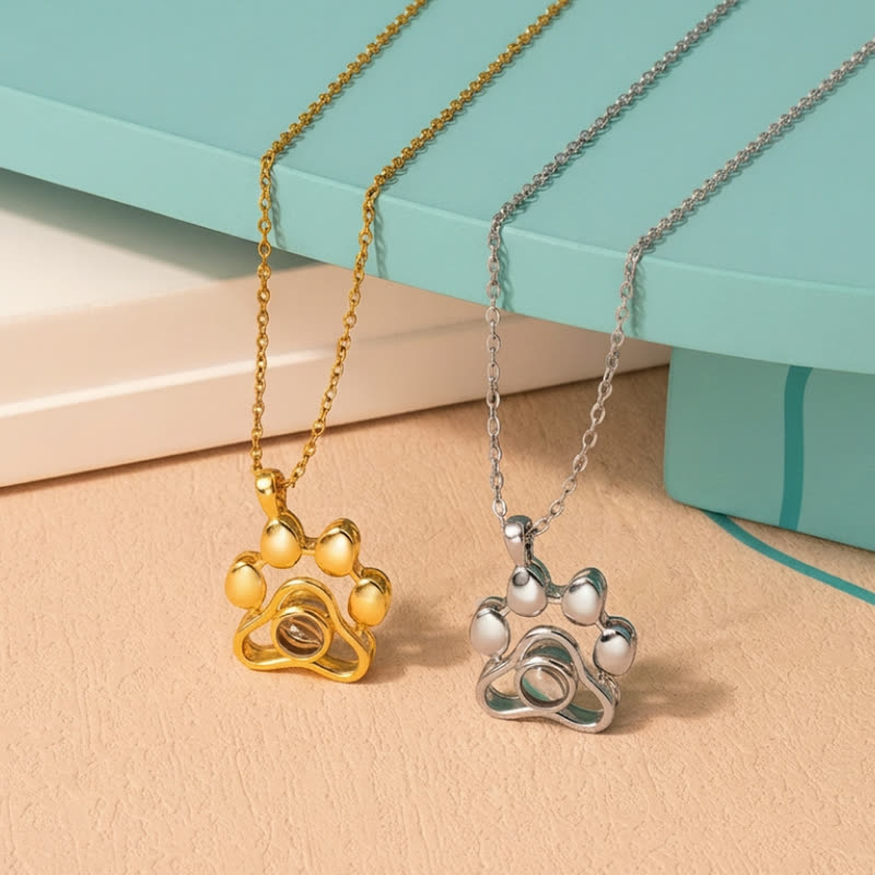 Personalized pet photo necklace with gold-finished pendant - photo 6