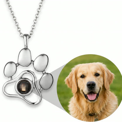 Personalized pet photo necklace with gold-finished pendant - photo 7